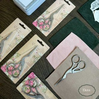 قیچی گلدوزی در بسته بندی زیبا